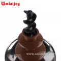 electric countertop stainless steel chocolate fountain
